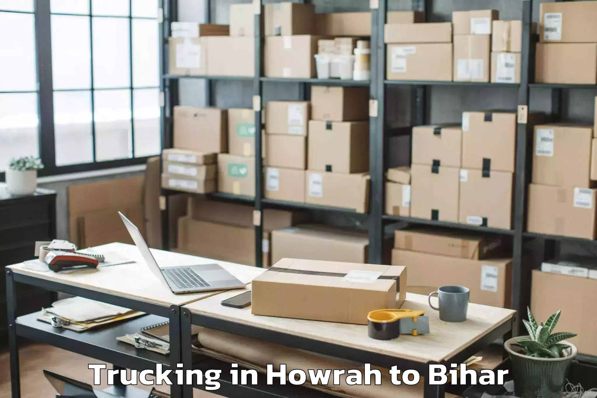 Book Howrah to Siwan Trucking Online